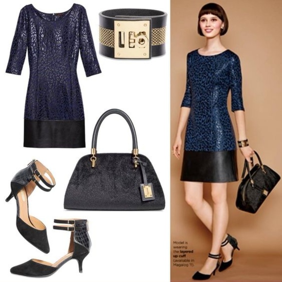 3x$20 Avon/mark Leopard leather Hit party Dress - Picture 4 of 4